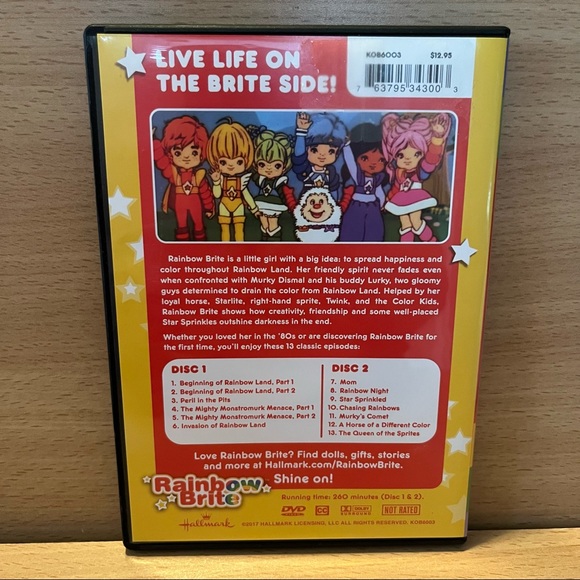 Rainbow Brite The Complete Series 2 Disc Hallmark DVD with 13 Episodes ⭐️ Bright - Picture 3 of 4